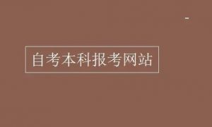 广东省成人自考本科报名官网